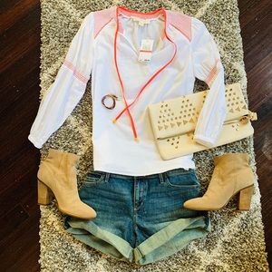 NWT Michael Kors peasant top